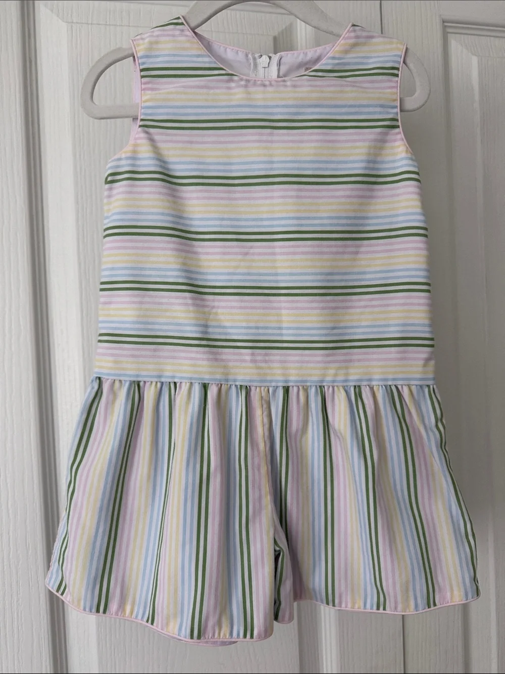 The Beaufort Bonnet Company TBBC Striped Romper Girls 2T
